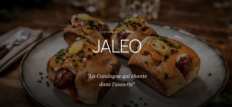 Jaleo restaurant website demo interface